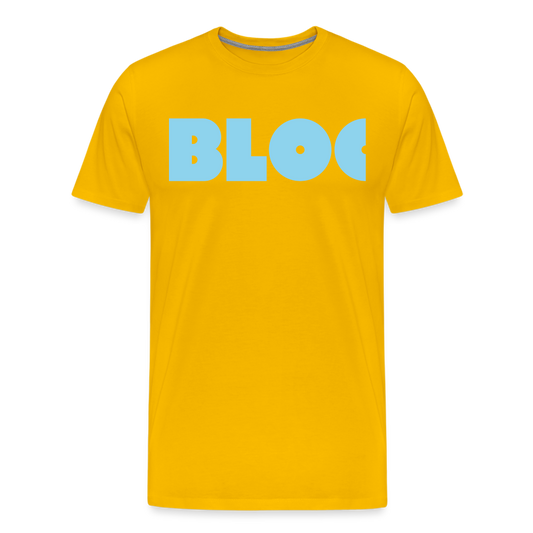 Men's Premium T-Shirt - Signature Sand/Ocean - sun yellow